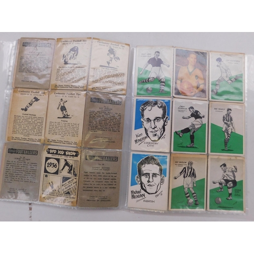 71 - Vintage - Topps/A & BC - & Cardmaster football cards