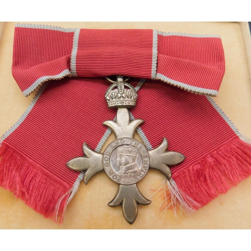 114 - 'The Most Excellent Order of the British Empire MBE' ladies shoulder badge in Royal Mint case