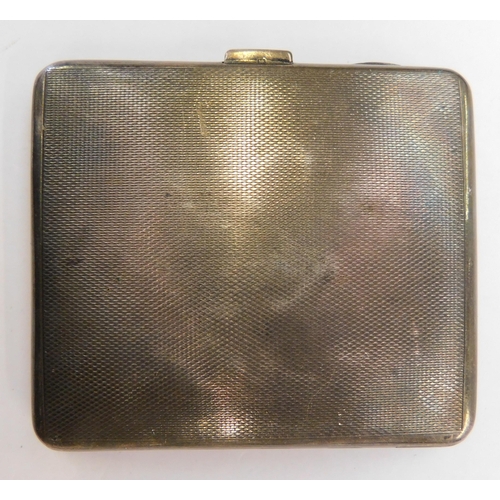 138 - Guillouche sterling silver cigarette case stamped Birmingham 1934, William Neale & Son - weight 100.... 