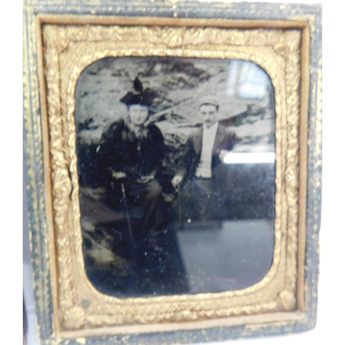 226 - Two antique ambrotype framed photographs and one other