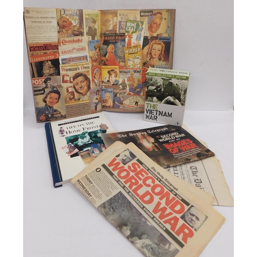 53 - War ephemera incl. 'The Wartime' scrap book