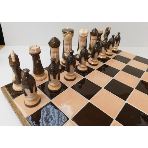 92 - Ceramic chess set - complete