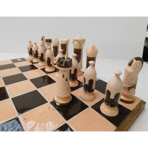 92 - Ceramic chess set - complete