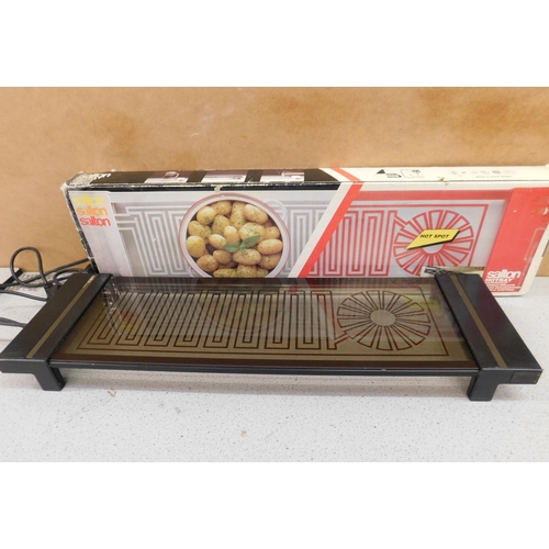 706 - Salton electric hot tray - W/O, boxed