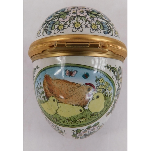 102 - Easter 1982 halogen days enamel trinket box - ex condition