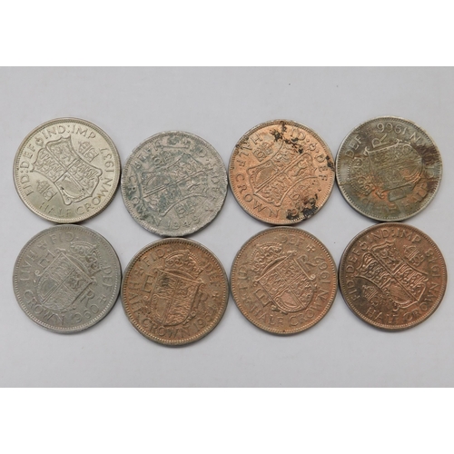 103 - Eight - GB/Half Crown coins