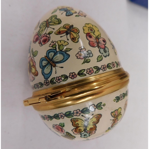 144 - Easter 1979 halcyon vintage enamel trinket box - ex condition