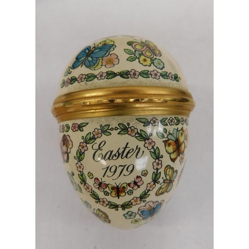 144 - Easter 1979 halcyon vintage enamel trinket box - ex condition