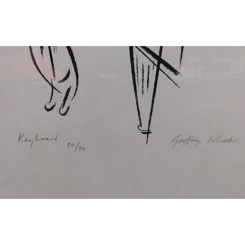 29 - Limited edition print 'Keyboard' by Geoffrey Wheeler - 50/70 signed