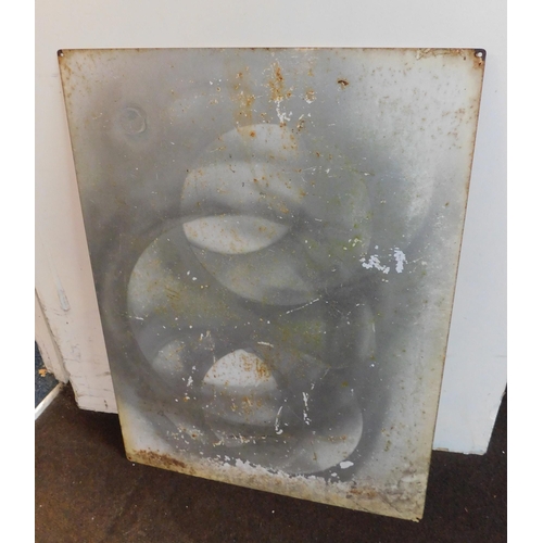 49 - Large enamel Golden Shred advertising sign - approx. 20