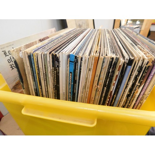 2 - Box of LPs - incl. Jam, Pink Floyd, Kinks and Bowie
