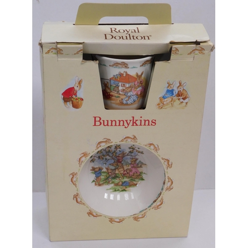 175 - Bunnykins Royal Doulton three piece set