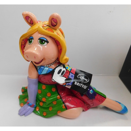 232 - Disney Britto Miss Piggy figurine - in box, no damage