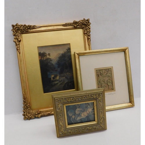 233 - Three vintage framed pictures