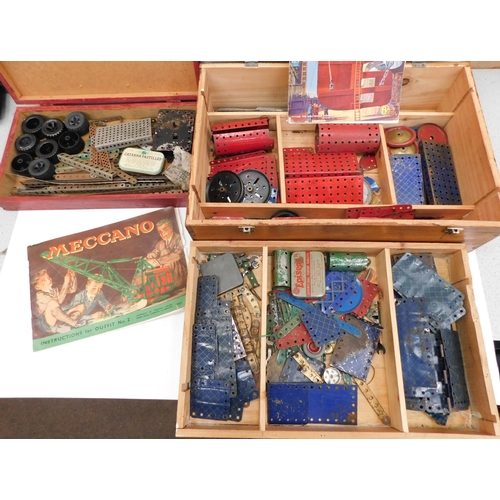 234 - Two large boxes of Meccano - 1930/40/50s, three trays