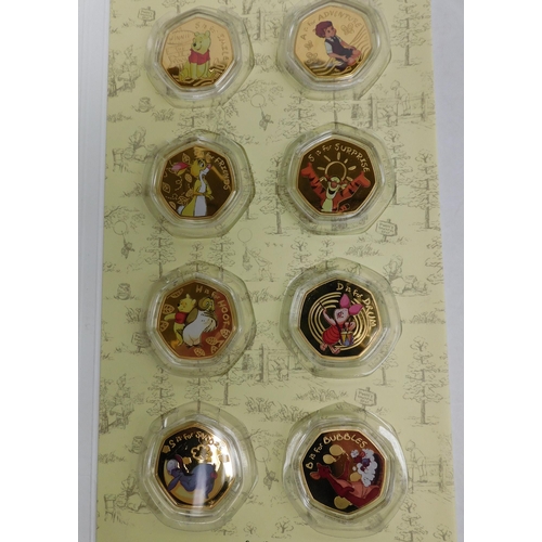 247 - Disney 'Winnie the Pooh' gold limited edition 0126/1999 - full set of 50p's