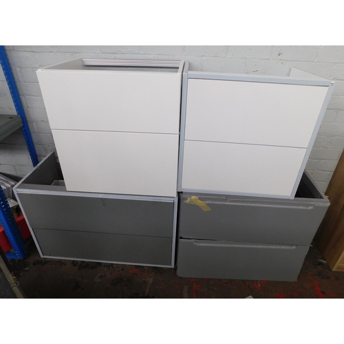 283 - Four bathroom drawer cabinets - ex display/as seen