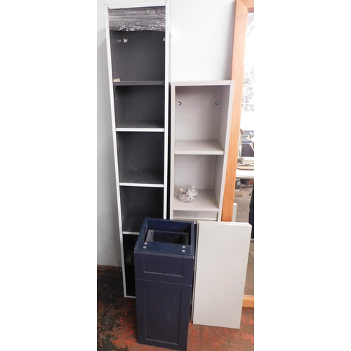 287 - Three bathroom shelving/cabinets - ex display/as seen