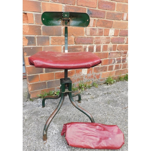 295 - Vintage Industrial chair - adjustable, needs attention