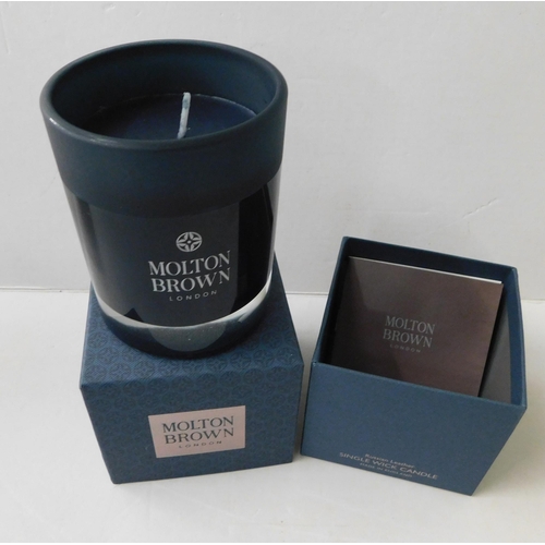 318 - New in box single wick Molton Brown candle - Russian Leather