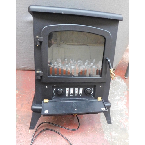 385 - Westwood stove style electric fire/heater W/O