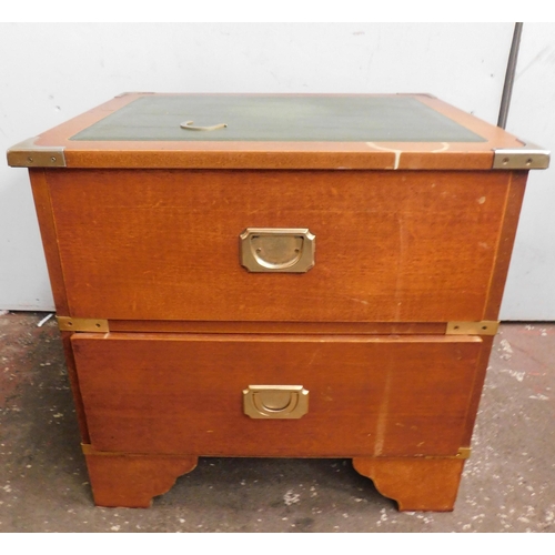 467 - Harrods Kennedy military campaign drawers - need attention