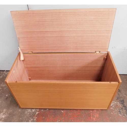 469 - Wood effect blanket box - approx. 36