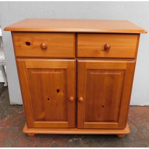 472A - Pine two door/two drawer cabinet