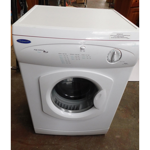 510 - Hotpoint Aquarius 6KG dryer W/O