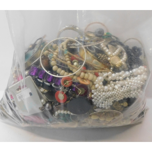 20A - Large bag of costume jewellery