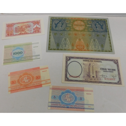 212 - Foreign banknotes including 1902 Australia - 1930's China