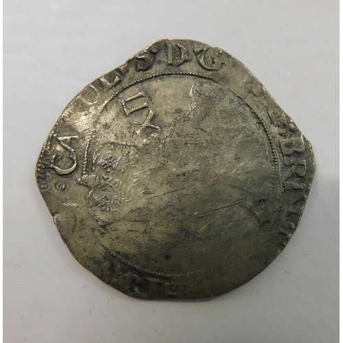 218 - Charles I  hammered shilling c1640