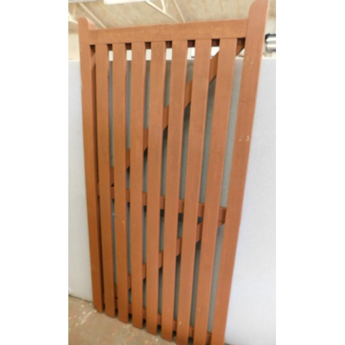 307 - Garden gate (6' x 3') and garden fence panel (6' x 3')