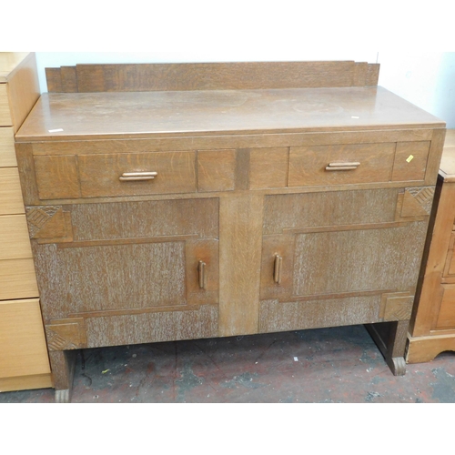 316 - Vintage oak sideboard (two door - two drawer)