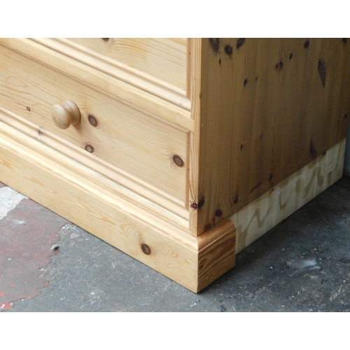 322 - Solid pine cupboard with drawer section. Dimensions 26