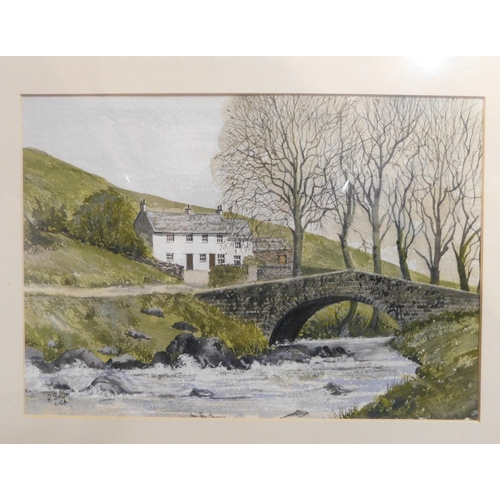 80 - 2 framed original watercolours by local artist Ronald Smith Ciga