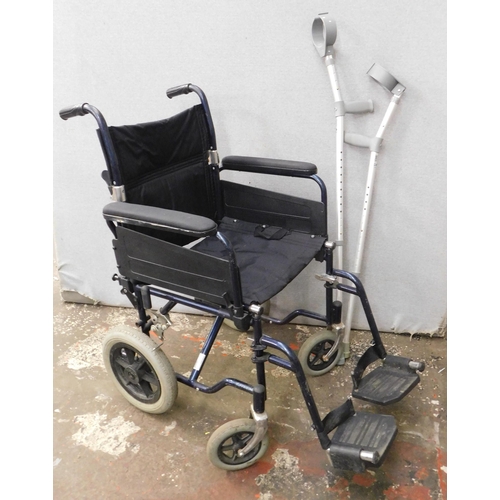 103 - Wheelchair and crutches