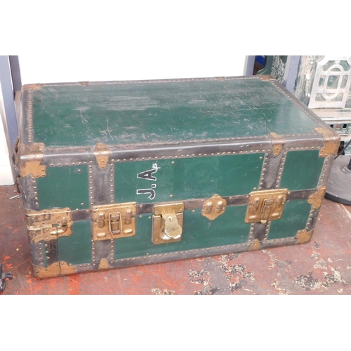 185 - Antique travel trunk