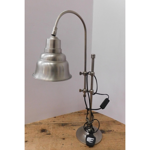 211 - Metal industrial style reading lamp W/O