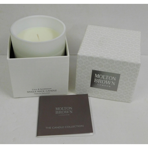 243 - Molton Brown single wick candle - Coco and Sandalwood