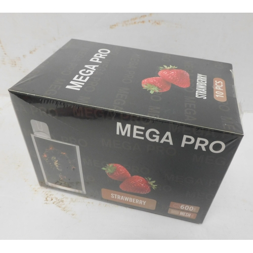 258 - Brand new and sealed 10pcs vapes - Strawberry