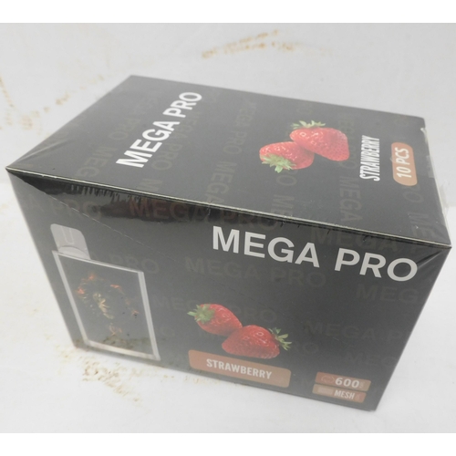 263 - Brand new and sealed 10pcs vapes - Strawberry