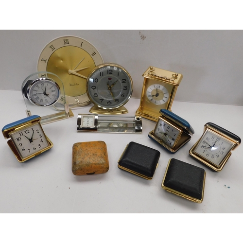 277 - Assorted clocks - some vintage