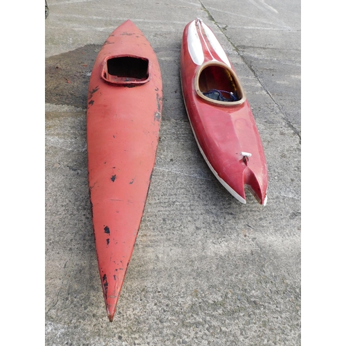 290 - Two canoes; approx. 155