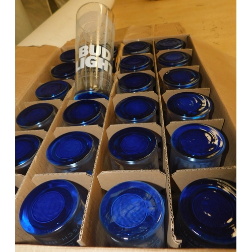 292 - Box of 24 Bud Light pint glasses