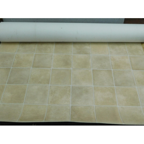 38 - Roll of vinyl flooring - Dallus Cream approx. 4m x 1.5m