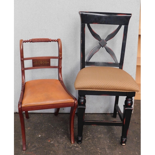 72 - Bow chair and one other