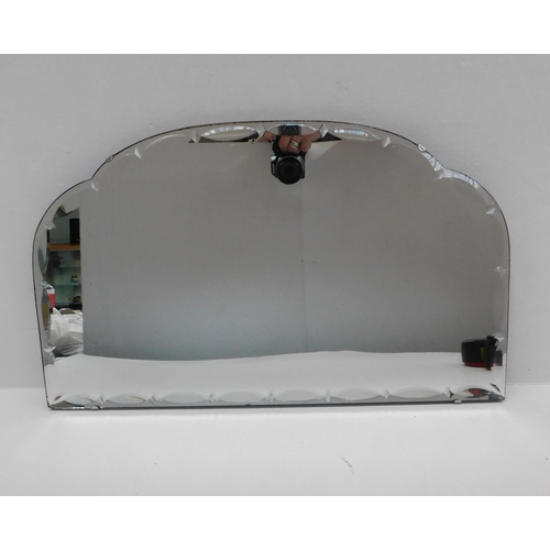 75 - Bevelled edge vintage mirror - 21.5