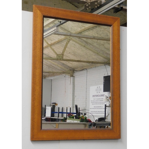 79 - Wooden framed mirror - approx. 32