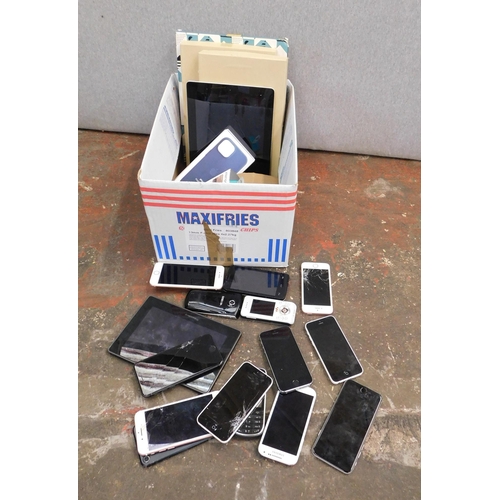 94 - Selection of spare phones and tablets - plus accessories